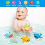 BelleStyle Baby Bath Toys, 5 Pcs Wind Up Bath Tub Toys for Kids 1 2 3 4 Years Old, Paddling Pool Toys Floating Swimming Duck Turtle Whale Clockwork Water Toys for Toddlers Boys Girls Baby Bath Time - Image 3