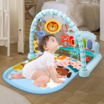 Jubepk Kids Gym Mat, Musical Activity Center with Lights, 74x56x43cm Developmental Mat with Detachable Toys, Ideal for Boys and Girls to Enhance Motor Skills - Image 8