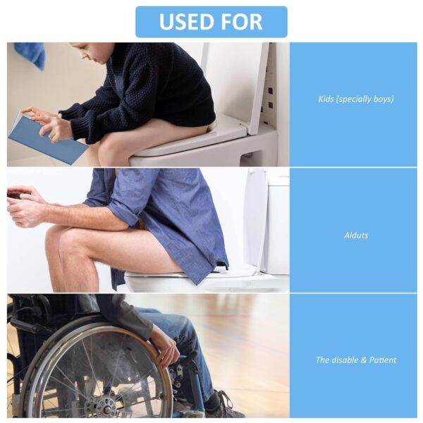 Universal Pee Deflector for Toilet Seat with Toilet lid Lifter, Toilet Splash Guard Prevents Kids and Adult from Peeing Splash Size 11.5 * 8.3” (1PC) - Image 8