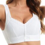 Front Fastening Bras for Women UK Fashion Sports Underwear Maternity 36Dd Cotton Non Wired Bras for Large Busts High Impact Sexy Push Up Printed Lingerie Without Steel Ring Front Closure Comfortable - Image 3