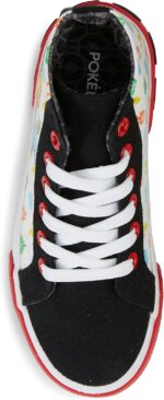 Pokemon Boys Pikachu Athletic Sneakers - Boys Pikachu High Top Shoes - Pikachu Charmander Bulbasaur High Top Lace Up Sneakers - Image 5