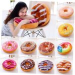 Cabilock 40cm Strawberry Donut Pillow Cozy Comfortable Boys and Girls Friends Pillow for Living Room Bedroom - Image 2