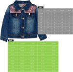 Peacolate 2-11Y Little&Big Girls Sequin Outerwear Embroidery Denim Jacket - Image 6