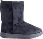 sole london WOMENS LADIES FLAT WARM WINTER FUR LINED ANKLE SNUGG HUGG SHOES BOOTS SIZE 3-8