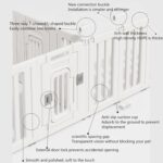 YPDOPORA Dog Gate And Pet Playpen, Free Standing Tall Dog Fence with Walk Through Door, Dog Barriers for Home, Use As Indoor Dogs Cats Pen, Rabbit Pen, Baby Gate,F - Image 3