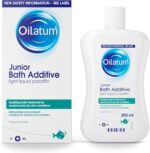 Oilatum Junior, Treatment for Eczema & Dry Skin Conditions, Bath Additive, Protects Skin from Moisture Loss, Fragrance Free, Suitable for Babies & Children, 1 x 300ml