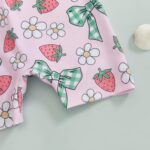 BYUSBAYA Toddler Baby Boy Girl Swimsuit One-Piece Zipper Short Sleeve Rash Guard Summer Sun Protection Beach Swimwear Bathing Suit - Image 6