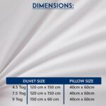 EDS Cot Bed Duvet And Pillow Set 4.5 Tog Anti Allergy Breathable 100% Microfiber Toddler Bedding Cot Bed Duvet for Newborns Kids Baby Girls and Boys (4 .5 TOG) - Image 2