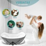 Blue Zeri Portable Baby Bed Lightweight & Compact - Travel Bassinet for babies -Baby Bassinet Newborn - Baby Travel Crib - Baby Nest Pod Newborn - Baby Camping Bed - Image 5