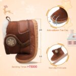 JIASUQI Baby Winter Booties Toddler Ankle Snow Boots with Faux Fur Lined Kid Warm Slippers Shoes for Baby Boys Girls - Image 3