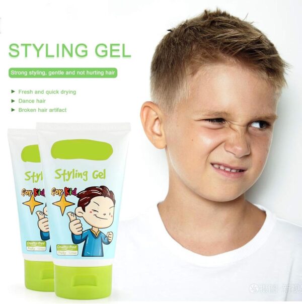 Zjhukfmc 125ml Boy Styling Gel, Styling Gel For Kids, Baby Hair Gel, Fruit Fragrance Baby Hair Gel, Hair Styles Setting Gel With Fast Acts, Non Greasy Styling Gel For Baby - Image 2
