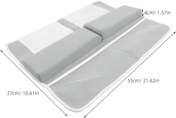 TOPBATHY Bath Kneeler with Elbow Rest Pad Set, Quick-Drying Anti-Skid Kneeling Pad and Elbow Support for Baby Bathing Time Bathtub Kneeling Cushion Mats with Storage Bag for Bathroom Kneeling - Image 6