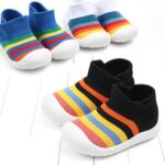 CAJJ Boy Girl Sneakers Slip on Shoes Knit Shoes Baby First-Walking Shoes Unisex-Child Sock Shoes Breathable Athletic Lightweight Walking Running Shoes Trainers for Toddler - Image 6