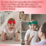2Pcs Baby Headband Baby Turban Headband Baby Girl Headbands Baby Girl Bows Headband Newborn Headbands Baby Hair Bands for Newborn Baby, Toddlers(green/red) - Image 5