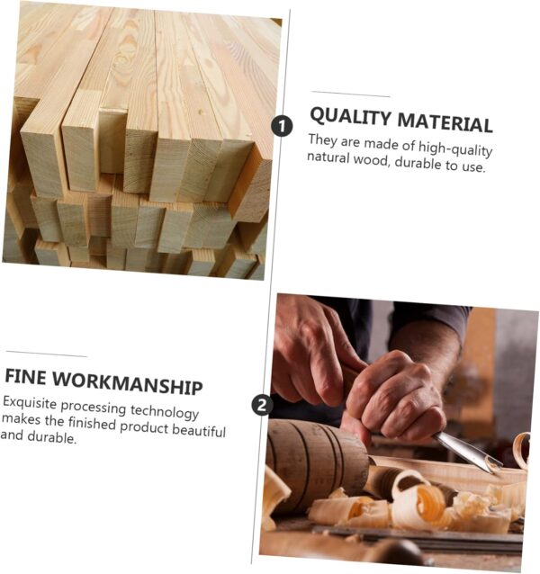 VOSAREA 1pc Pirate Treasure Chest Wooden Box Crate Toys Storage Organizer Storage Organizer for Toy Containers with Lids Chains Alphabet Toys 6x6 Storage Boxes with Lids Arch Kit Bins - Image 9