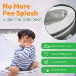P-flector® Toilet Seat Urine Guard - Pee Splash Guard for Potty-Training Kids, Adults, Seniors & Special Needs Individuals - Fits Round, Elongated & Curved Toilet Seats (1-Pack) - Image 2