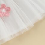 XIXIMAON Toddler Girl Summer Tulle Dress 3D Flower Decor Sleeveless Suspender A Line Dress - Image 6