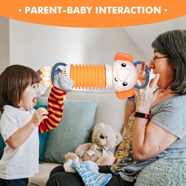 MLRYH Elephant Accordion Baby Toys, Early Development Educational Infant Music Toy Accordion Musical Instrument,Cartoon Cute Hand Grip Baby Toy for Toddlers 1 2 3+ Years Old Boys Girls Baby Gifts - Image 7