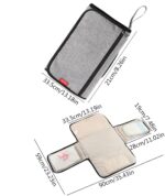 Foldable Diaper Changing Pad - Waterproof Folding Diaper Organizer Bag,Compact Portable Changing Pads for Parks, Shopping Malls, Restaurants, Travel, Camping - Image 6