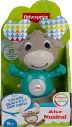 Fisher-Price Linkimals Musical Moose, Baby Toy, Product in Portuguese (Mattel GRB27) - Image 9