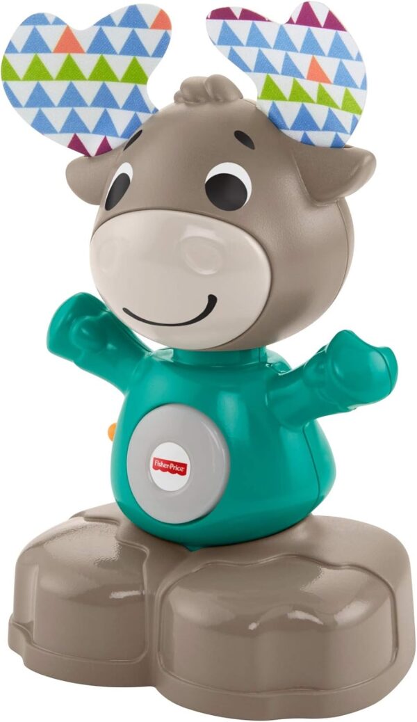 Fisher-Price Linkimals Musical Moose, Baby Toy, Product in Portuguese (Mattel GRB27) - Image 3