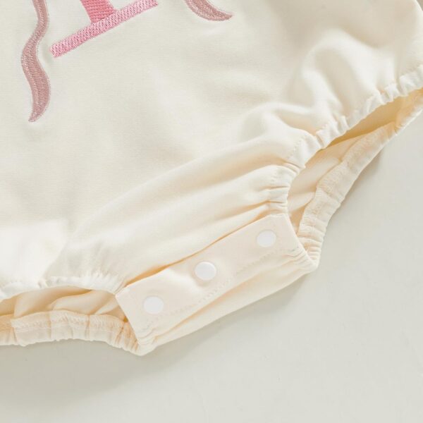 Beauace Newborn Baby Girls First Birthday Outfit Bow One Embroidery Romper Infant Girls Long Sleeve Bodysuit Baby Clothes for Girls - Image 6
