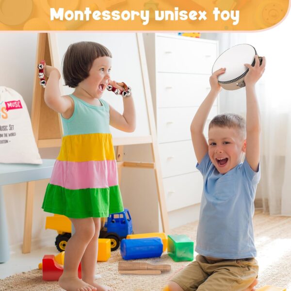 Stoie's International Wooden Musical Instruments Toddlers, Percussion Instruments, Baby Instruments, Baby Musical Instruments, Baby Musical Instrument, Musical Instruments Baby Tambourine (TM2031) - Image 3