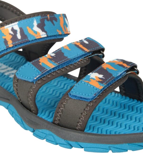 Mountain Warehouse Reef 3 Strap Kids Sandals - Neoprene Lined Boy & Girls Beach Shoes, Durable Sandals, Hook & Loop, Quick Dry Summer Footwear - for Beach Walking - Image 8