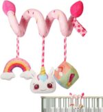 Crib Mobile Boy | Mobile Hanger Crib Toy,Nursery Mobiles Educational Toys, Flexible Bassinet Mobile Soothing Bed Bell, Animal Stroller Toys