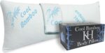 Cooling Bamboo Full Body Pillow for Sleeping, Shredded Memory Foam, Long Pregnancy Pillows for Adults, Washable & Removable Zippered Breathable Hypoallergenic Bamboo Cover Firm Side Sleeper Hug Pillow
