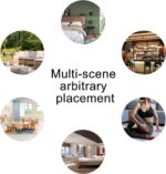 Round Boho Nursery Rug 4 ft Forest Animal Theme Cartoon Carpets Woodland Bedroom Decor Botanical Floral Rabbit Cute Area Rug Non Slip Circle Floor Mat for Boys Girls Room Playroom Classroom - Image 6