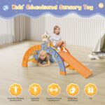 Brolteja Toddler Climbing Frame, Children's Plastic Tripod Climbing Ladder, Indoor Montessori Game Climbing Set (Tripod & Arch & slide) - Image 6