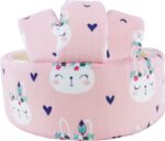 Xeano Baby Helmet, Infant Protective Hat Toddler Protector Cap Walking Harness Cotton Adjustable Soft Baby Safety Helmet for Crawling and Walking (Pink Rabbit) - Image 3