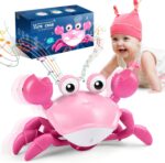 Toyzey Baby toys for 1-3 Year Old Crawling Crab Toy for 0-6 Months Baby Sensory Toys for Baby Age 1-3 Baby Gift 6 Months Plus Dancing CrabToy Baby Age 6-12 Months Tummy Time Toys 0-12 Months Baby Gift
