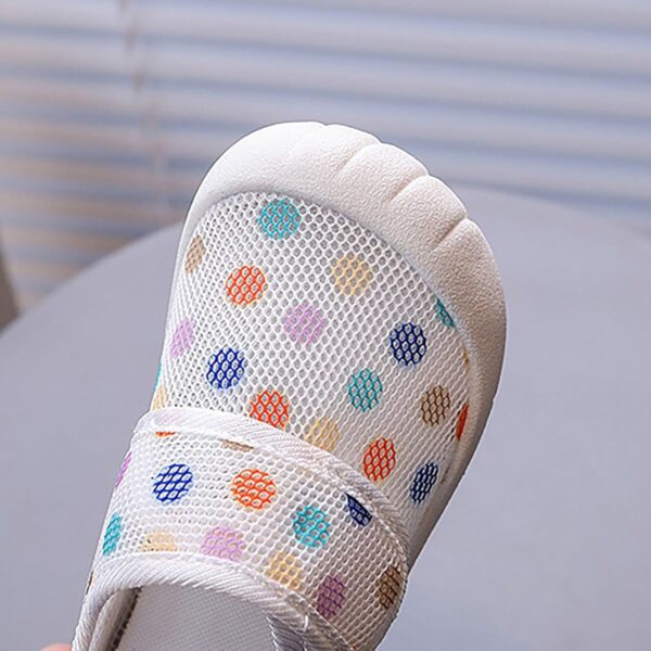 Boys Toddler Trainers Size 10.5 Pram Shoes Summer New Hollowed Breathable Mesh Shoes Boys Baotou Anti Kick Sandals Girls Solid Color Beach Shoes Kids Trainers Girls Size 12.5 Shoes School - Image 2