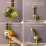 TUMAMA Kids Bath Toy Baby from 1 Year, Children's Shower Bath Toy from 1 2 3 4 5 6 Years with 3 Wind-Up Toys, Water Toy Children's Shower for the Wall, Bathtub Water Toy - Image 2