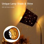 LED Floor Lamp, Standing Lamp for Living Room with Linen Lamp Shade,Adjustable Gooseneck Modern Reading Light,Floor Lamps for Bedroom,Office,Farmhouse,6W LED Bulb Included - Image 6