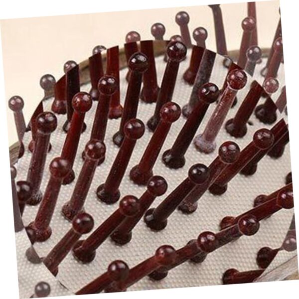 MAGICLULU Baby Shower Brush Wood Comb Hairbrushes Natural Bristle Brush Scalp Massage Brush Scalp Comb Massage Comb Hair Brush Bristle Paddle Brush Detangling Brush Hair Care Hair Comb - Image 4