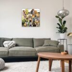 CCWACPP Custom Canvas Prints with Your Photos Collage Personalized Multi Photo Wall Art Upload Your Family Baby Pet Kids Photo Customize Pictures for Wall Home (Templates-04, 20"x20"(50x50cm)) - Image 3