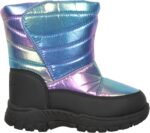 Mountain Warehouse Caribou Junior Kids Snow Boots - Snowproof, Fleece Lining, Warm, Insulated, High Traction Sole - Ideal For - Image 2