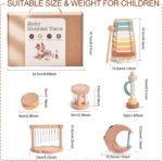 Smartwo Kids Musical Instruments, Wooden Montessori Music Toy Set for Toddler 1 2 3 Years Old, Baby Xylophone Tambourine Rattle Trumpet Wind Chime, Gift for Boys Girls - Image 6