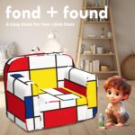 Cuddly Toddler Chair, Kids Snuggly-Soft Armchair,Kids Sofa Chair with Washable and Removable Cover,Toddler Foam Chair with Friendly Carrying Handle, Reading Couch for Boys and Girls - Image 7