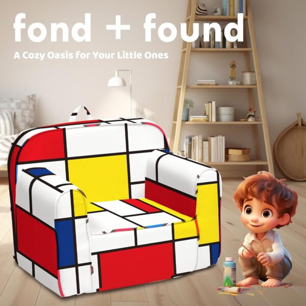 Cuddly Toddler Chair, Kids Snuggly-Soft Armchair,Kids Sofa Chair with Washable and Removable Cover,Toddler Foam Chair with Friendly Carrying Handle, Reading Couch for Boys and Girls - Image 7