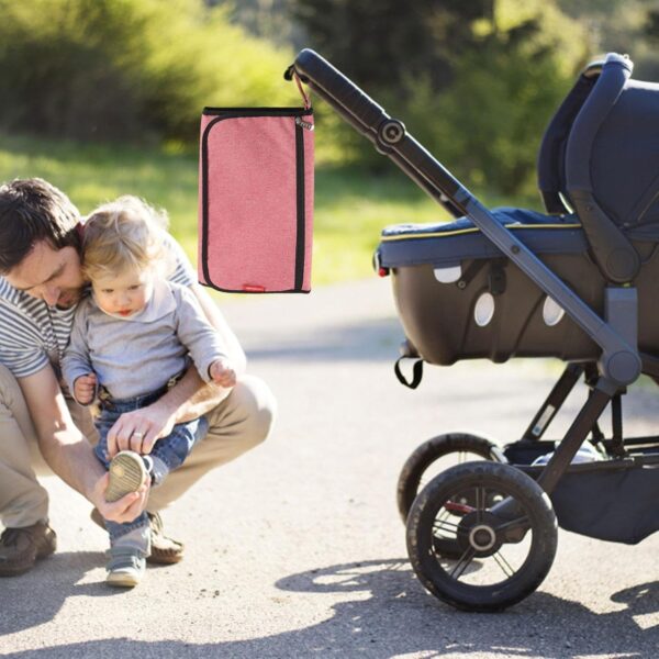 Travel Diaper Changing Mat | Folding Organizer Bag for Diaper,Detachable Changing Pads for Parks, Shopping Malls, Restaurants, Travel, Camping - Image 9