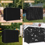 Outdoor 3 Seater Chair Cover Waterproof 210D Oxford Garden Furniture Canopy with Zipper for Glider Chair All Weather Protection 87" X 49" X 67" Green Color - Image 6