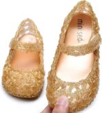 Xmiral Sandals Kids Baby Girls Plastic Hole Princess Shoes Soft Single Shallow Crib Shoes - Image 6