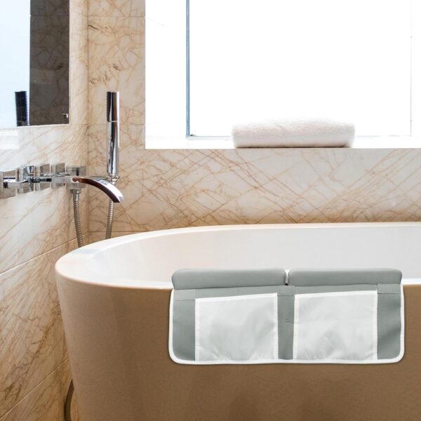 TOPBATHY Bath Kneeler with Elbow Rest Pad Set, Quick-Drying Anti-Skid Kneeling Pad and Elbow Support for Baby Bathing Time Bathtub Kneeling Cushion Mats with Storage Bag for Bathroom Kneeling - Image 5