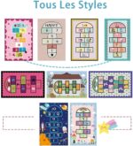 FODELIUY Hopscotch Rug, Kids Rugs for Playroom, Kid's Play Mat, Cute Indoor or Outdoor Play Carpet for Children - Fun, Educational Games for Boys & Girls(31×47inch/80×120cm) - Image 6