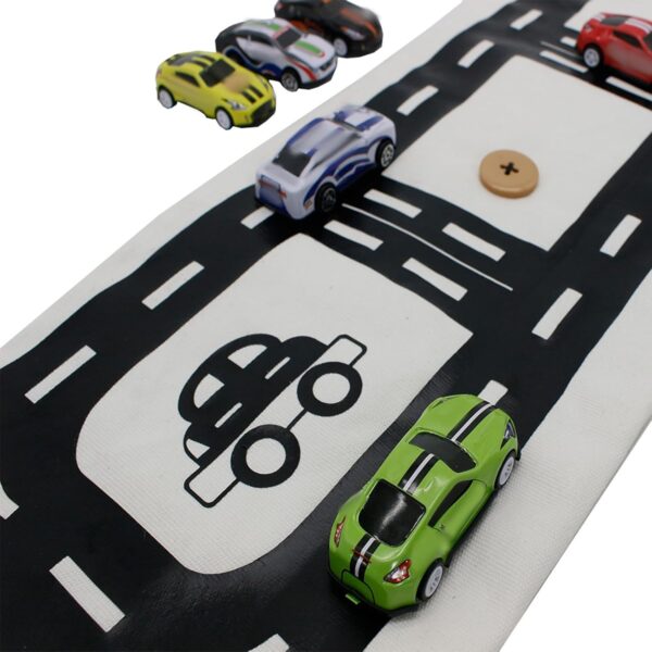 Generic Toy Car Storage Bag Collapsible Toy Cars Storage Organiser Portable Game Rug for Boys Children Toys Cars - Image 6