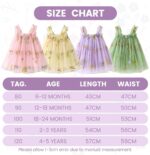JiAmy Baby Girl Dress Sleeveless Tulle Floral Dresses Toddler Birthday Wedding Princess Party Sundresses for Girls 6 Months-4 Years - Image 6